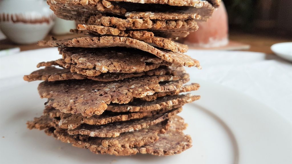 Pile of blackberry seed crackers