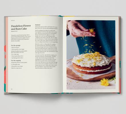 Dandelion Flower and Rum Cake step-by-step recipe and photograph
